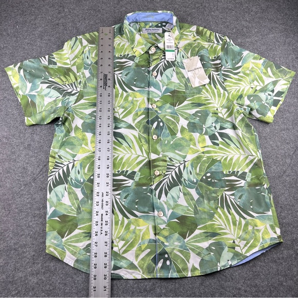 Tommy Bahama NWT $128 Coconut Point Palma Fresca Large Dark Monstera - Picture 15 of 16